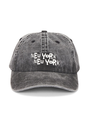 Corridor 80s NY Cap in Black - Black. Size all.