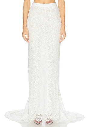 Helsa The Forever Audrey Skirt in White - White. Size XL (also in ).