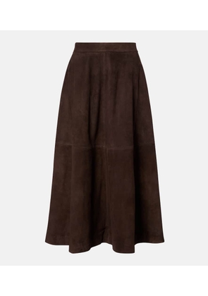 Rohe Suede midi skirt
