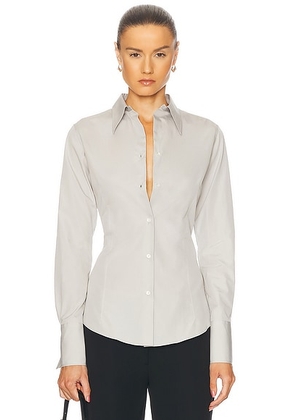 FLORE FLORE Giulia Top in Grey - Light Grey. Size XS (also in ).