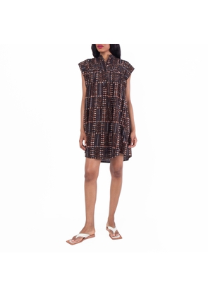 Isabel Marant Etoile Leazali Pintucked Mini Dress