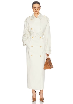 Helsa Classic Oversized Trench in Ivory - Ivory. Size XL (also in ).