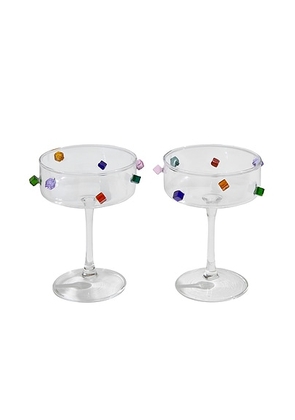 Fazeek Jewel Coupes Set Of 2 in N/A - Neutral. Size all.