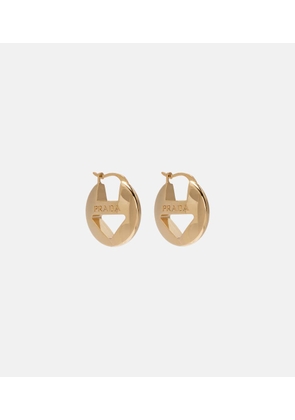 Prada Cutout logo earrings
