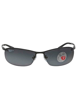 Ray Ban Polarized Grey Rectangular Mens Sunglasses RB3183 002/81 63