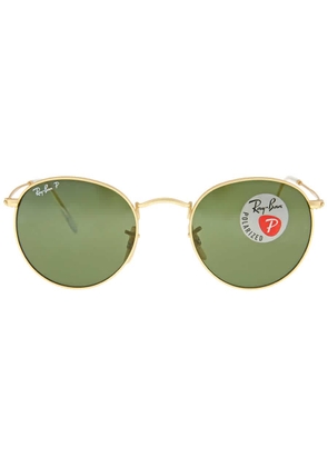 Ray Ban Round Metal Polarized Green Unisex Sunglasses RB3447 112/58 50