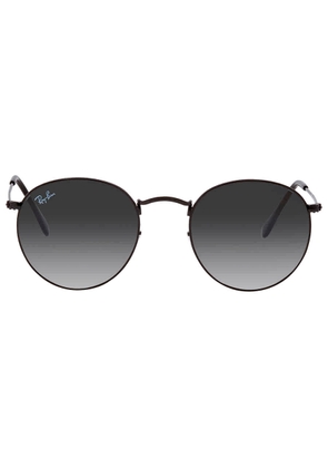Ray Ban Round Flat Lenses Grey Gradient Unisex Sunglasses RB3447N 002/71 50