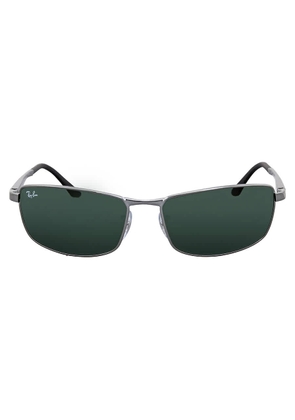 Ray Ban Green Classic G-15 Rectangular Mens Sunglasses RB3498 004/71 61