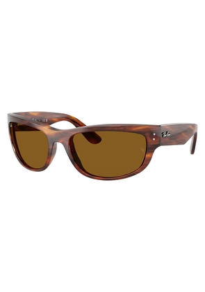 Ray Ban MEGA BALORAMA Brown Wrap Unisex Sunglasses RB2289 954/33 63