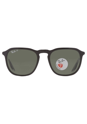 Ray Ban Polarized Green Square Unisex Sunglasses RB2203 919/58 52