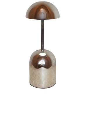 HueGah Home Edie Cordless Lamp in N/A - Metallic Silver. Size all.