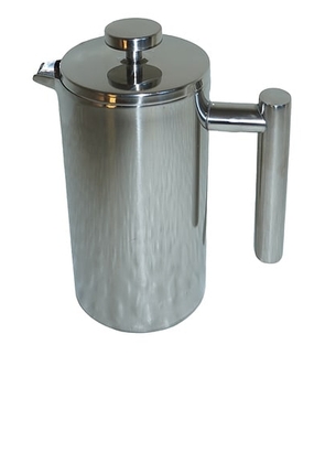 HueGah Home Enzo French Press in N/A - Metallic Silver. Size all.