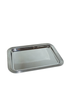 HueGah Home Harlow Tray in N/A - Metallic Silver. Size all.