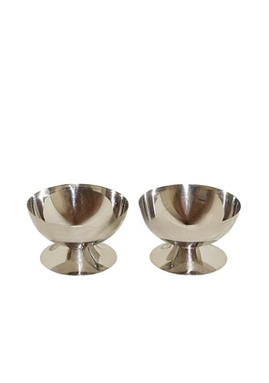 HueGah Home Frida Bowl Set Of 2 in N/A - Metallic Silver. Size all.
