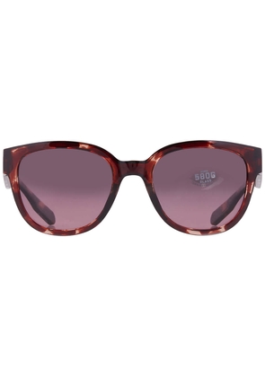 Costa Del Mar Salina Rose Gradient Polarized Glass Ladies Sunglasses 6S9051 905109 53