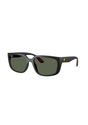 Ray Ban SCUDERIA FERRARI Dark Green Square Unisex Sunglasses RB4443M F60271 57