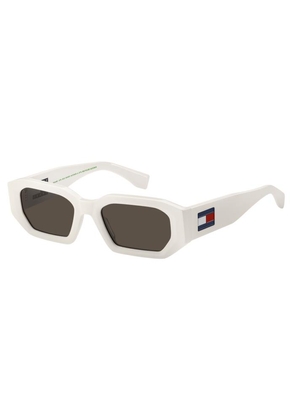 Tommy Hilfiger Grey Geometric Unisex Sunglasses TJ 0099/S 0VK6/IR 53