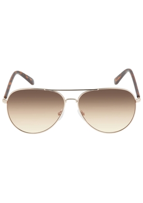 Calvin Klein Brown Gradient Pilot Unisex Sunglasses CK19314S 717 60