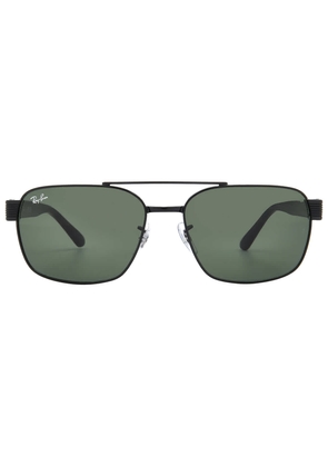 Ray Ban G-15 Green Rectangular Unisex Sunglasses RB3751 002/31 58