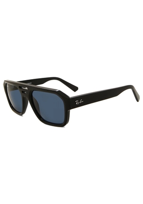 Ray Ban Corrigan Bio Based Dark Blue Navigator Unisex Sunglasses RB4397 667780 54