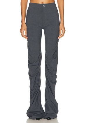 Jade Cropper Twisted Trouser in Dark Grey - Grey. Size 34 (also in 40).