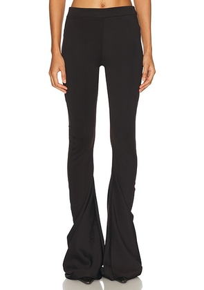 Jade Cropper Twisted Stretch Trouser in Dark Brown - Brown. Size 40 (also in ).