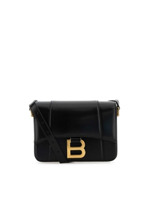 Balenciaga Black Leather Small Hourglass Crossbody Bag