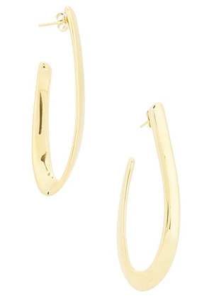 Loren Stewart Florence Hoop Earrings in Vermeil - Metallic Gold. Size all.