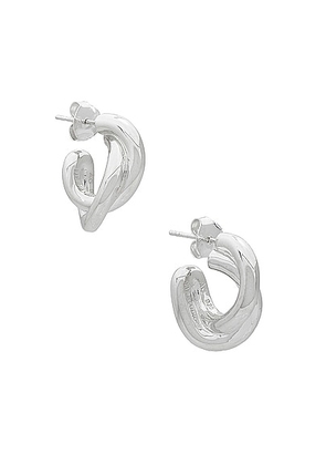 Lie Studio The Diana Earrings in Sterling Silver - Metallic Silver. Size all.