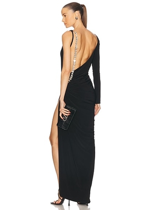 MAY MASHIAH X FWRD Isabella Dress in Black - Black. Size XL (also in ).