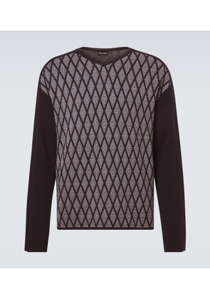 Giorgio Armani Wool and cashmere jacquard sweater