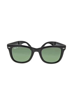 Ray Ban Wayfarer Folding Classic Polarized Green Classic G-15 Unisex Sunglasses RB4105 601/58 50