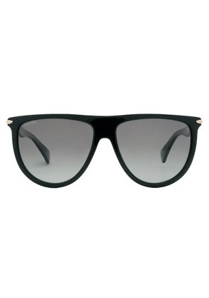 Rag and Bone Polarized Grey Browline Ladies Sunglasses RNB1056/S 0807/WJ 57