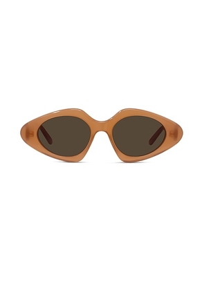 Loewe Slim Sunglasses in Dark Brown & Brown - Brown. Size all.