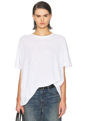 American Vintage Jacksonville T-Shirt in Blanc - White. Size XS/S (also in ).