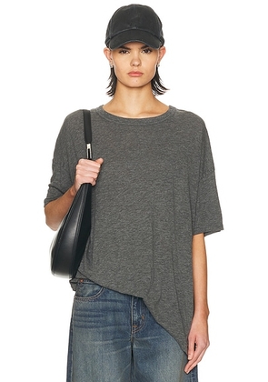 American Vintage Jacksonville T-Shirt in Anthracite Chine - Grey. Size XS/S (also in M/L).