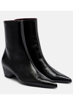 Khaite Leather ankle boots
