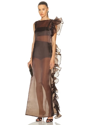 Marlies Grace Bea Dress in Chocolate Brown - Chocolate. Size M (also in ).