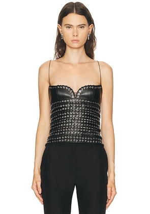 Ludovic de Saint Sernin Lee Top in Black - Black. Size L (also in XS, M).
