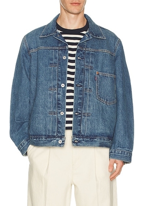 LEVI'S Type I Trucker Jacket in Dancing Queen - Blue. Size L (also in M, S, XL/1X).