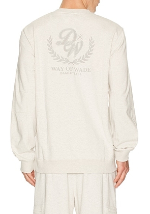 Li-Ning Way Of Wade Sweatshirt in Light Grey - Light Grey. Size L (also in M, XL/1X, XXL/2X, XXXL/3X).