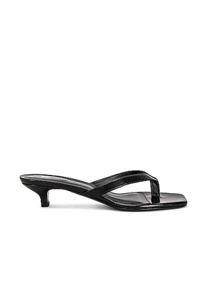Toteme Flip Flop With Heel Sandal in Black - Black. Size 37 (also in ).