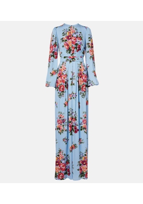 Dolce&Gabbana Floral silk-blend gown