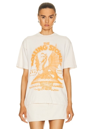 SIXTHREESEVEN The Rolling Stones Tour T-Shirt in Washed White - White. Size XS (also in ).