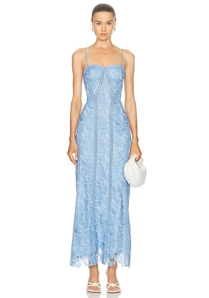 ROCOCO SAND Midi Dress in Steel Blue - Blue. Size L (also in ).