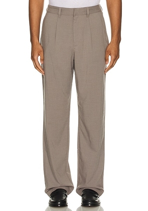 SATURDAYS NYC George Wool Gabardine Trouser in Taupe - Brown. Size 32 (also in ).
