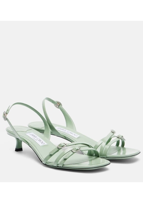 Jimmy Choo Kaira patent leather slingback sandals