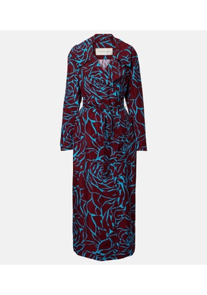 Dries Van Noten Printed twill coat