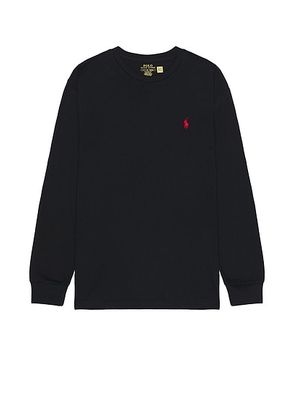 Polo Ralph Lauren Classic Long Sleeve Tee in Black - Black. Size M (also in ).