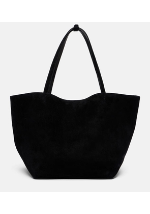 The Row Park Three Edge suede tote bag